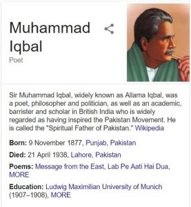 Remembering Allama Iqbal